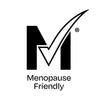 The MTick logo with the words 'Menopause Friendly' on a white background.